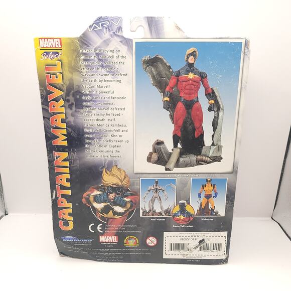 Marvel Select Captain Marvel Action Figure Diamond Select Toys New in Packaging - Picture 2 of 7